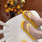 Summer Flip Flops Candy Color Girls Beach Slippers Soft PVC Ladies Flat Shoes Slip On Sandals Female Slides