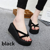 7 Colors Summer Casual Flip Flops Beach Slippers Sandals Summer Wedge Sandals Shoes