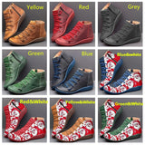 Newest Ladies Christmas Santa Claus Print Casual Short Boots