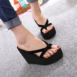 7 Colors Summer Casual Flip Flops Beach Slippers Sandals Summer Wedge Sandals Shoes