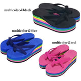 7 Colors Summer Casual Flip Flops Beach Slippers Sandals Summer Wedge Sandals Shoes