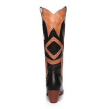 The Style Western Cowboy Boots For Pointy Toe Cowgirl Boots Square Heels Knee High Boots Retro Boots