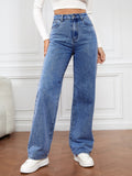 Boyfriend Cargo Wide Leg Bootcut Pants Straight Leg Denim Pants High Waisted Pants