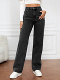 Boyfriend Cargo Wide Leg Bootcut Pants Straight Leg Denim Pants High Waisted Pants