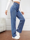 Boyfriend Cargo Wide Leg Bootcut Pants Straight Leg Denim Pants High Waisted Pants