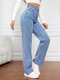 Boyfriend Cargo Wide Leg Bootcut Pants Straight Leg Denim Pants High Waisted Pants