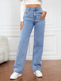 Boyfriend Cargo Wide Leg Bootcut Pants Straight Leg Denim Pants High Waisted Pants