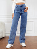 Boyfriend Cargo Wide Leg Bootcut Pants Straight Leg Denim Pants High Waisted Pants