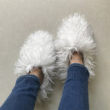 Fluffy Cotton Shoes Indoor Plush Warm Home Slippers