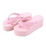 7 Colors Summer Casual Flip Flops Beach Slippers Sandals Summer Wedge Sandals Shoes