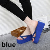 7 Colors Summer Casual Flip Flops Beach Slippers Sandals Summer Wedge Sandals Shoes