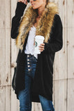 Elegant Faux Collar Knit Coat