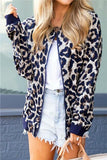 Streetwear Leopard Zip Jackets