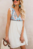 A-line Sleeveless Ruffled Mini Dress