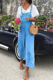 Street Solid Spaghetti Strap Loose Jumpsuits(5 Colors)
