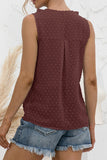 Casual Solid Split Joint V Neck Tops