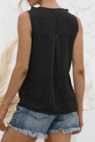 Casual Solid Split Joint V Neck Tops