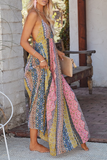 Fashion Print Spaghetti Strap Straight Dresses