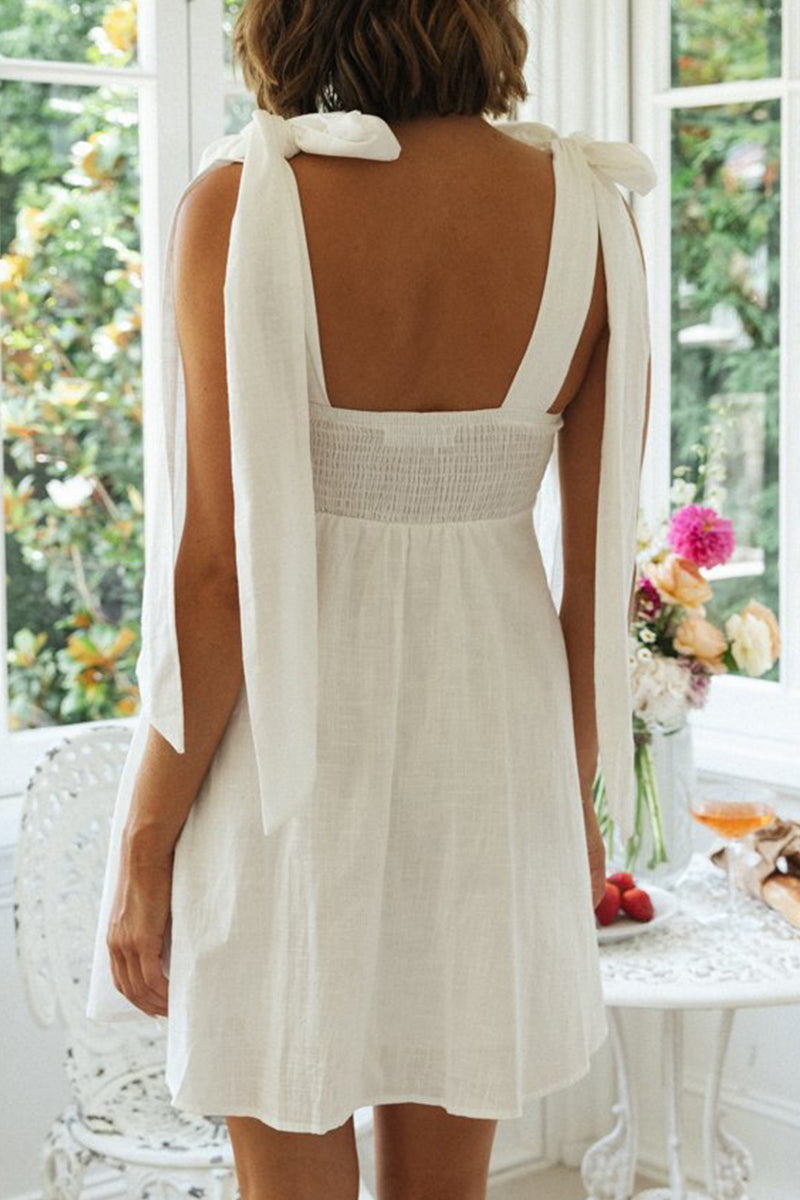 Elegant Simplicity Frenulum Square Collar Princess Dresses Elegant Simplicity Frenulum Square Collar Princess Dresses