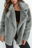 Casual Solid Patchwork Turndown Collar Outerwear