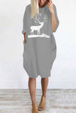 Loose Print Dress