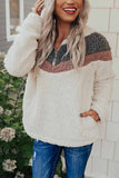 Lamb Cashmere Contrast Stitching Tops