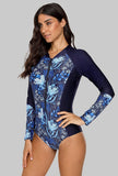 One-piece Swimsuit Swimwear Surfing Top Biking Shirt Plus Size