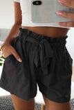 Casual Wide Leg Shorts With Ruffle