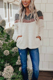 Lamb Cashmere Contrast Stitching Tops