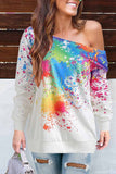 Off-shoulder Sexy Long Sleeve Top