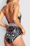 Hollow out Sexy One-Piece Swimsuit