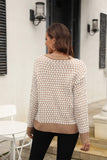 Azusa Spot Knitted Sweater - Khaki