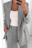 Lapel Slim Cardigan Blazer Tops