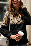 Leopard Stitching Tops