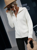 Ailish Knit Jacket- White Ledshopy.com