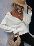 Ailish Knit Jacket- White Ledshopy.com