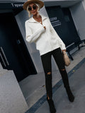 Ailish Knit Jacket- White Ledshopy.com