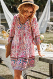 Aurina Boho Dress - Pink Ledshopy.com