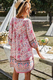 Aurina Boho Dress - Pink Ledshopy.com