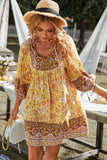 Aurina Boho Dress - Yellow Ledshopy.com