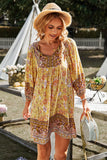 Aurina Boho Dress - Yellow Ledshopy.com