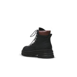 Black Leather Combat Boot Ledshopy.com