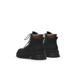 Black Leather Combat Boot Ledshopy.com