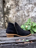 Black Side Zipper Low Ankle Boot Ledshopy.com