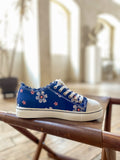 Blossom Ripped Trim Sneaker - Navy Ledshopy.com