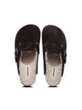 Buckle Suede Fleece Insole Clogs Ledshopy.com