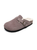 Buckle Suede Fleece Insole Clogs Ledshopy.com