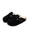 Buckle Suede Fleece Insole Clogs Ledshopy.com