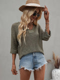 Caught Knit Top - Olive Ledshopy.com