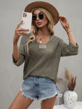 Caught Knit Top - Olive Ledshopy.com